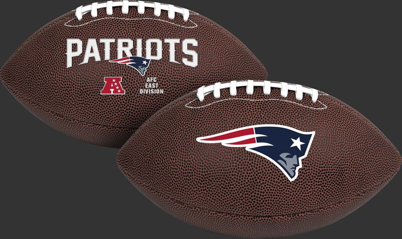 NFL New England Patriots Air-It-Out youth football with team name and logo SKU #08041076121