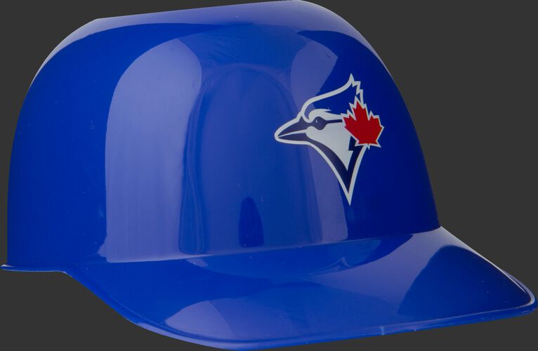 Front of Rawlings Blue MLB Toronto Blue Jays Snack Size Helmets With Team Logo SKU #01950004122