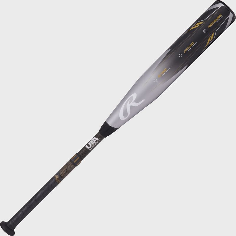 Angled view of the back of the barrel of an Icon -8 USA bat - SKU: RUS3I8
