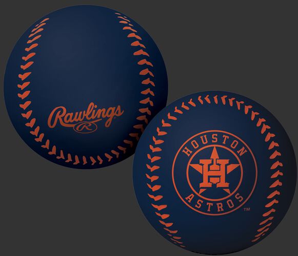 Rawlings Houston Astros Big Fly Rubber Bounce Ball With Team Logo on Front In Team Colors SKU #02870002112