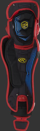 Inside padding of a scarlet Rawlings Mach leg guard - SKU: MCHLGA-S