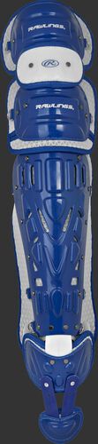 Royal CSPZ Rawlings Salvador Perez model leg guards with white trim