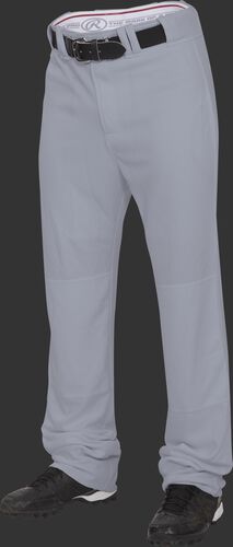 Front of Rawlings Blue Gray Youth Premium Straight Pant - SKU #BPU150-BG-88