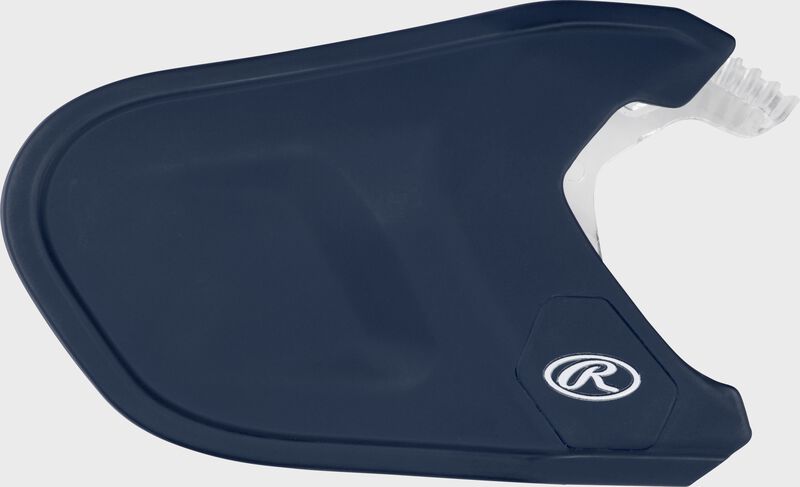 A navy Mach Adjust EXT batting helmet extension - SKU: ADJEXT-N7