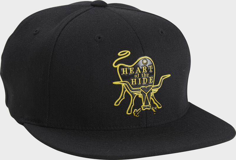Front of Rawlings Black Heart Of The Hide Logo Trucker Hat - SKU #RWPPH