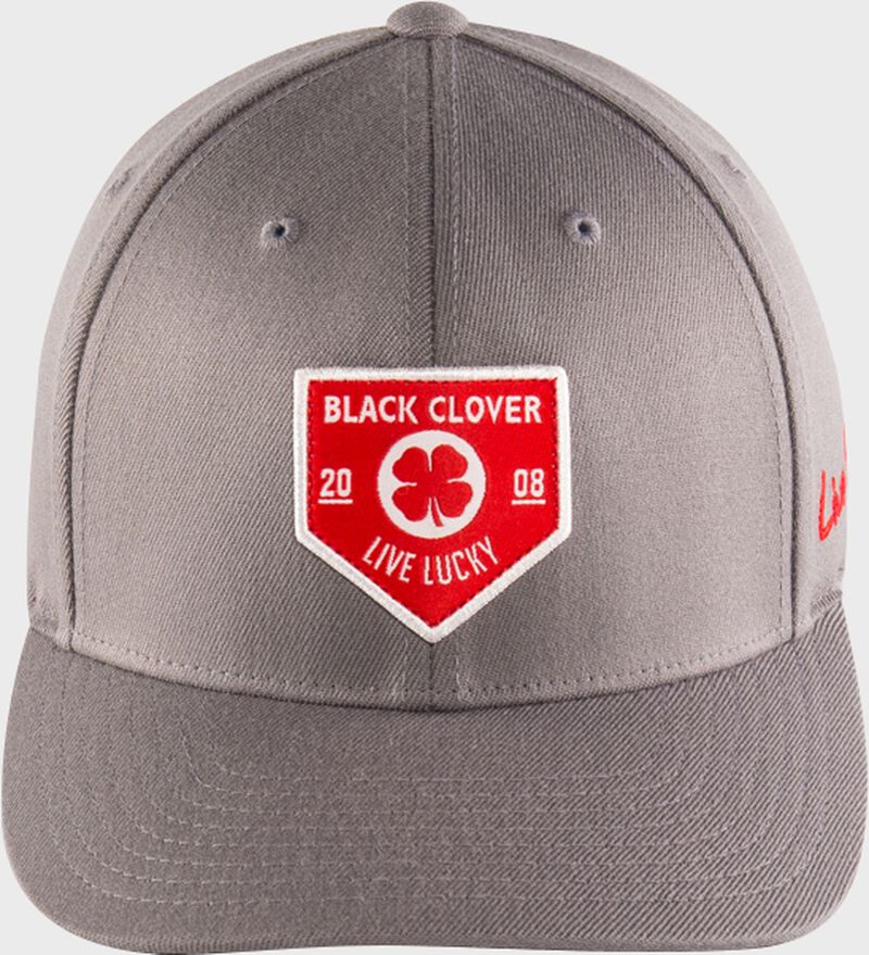 Front view of Rawlings Black Clover Authentic Fitted Hat - SKU: BC0A000071