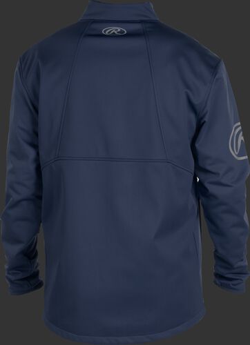 Back of a navy Rawlings mid weight Gold Collection jacket - SKU: GCMW2-N