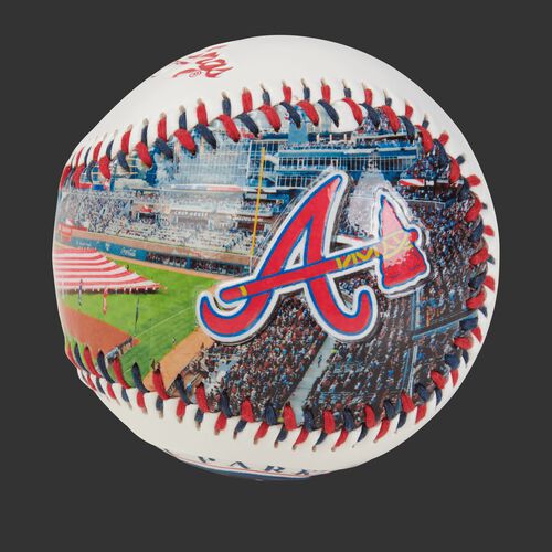 Stadium picture of an Atlanta Braves stadium baseball