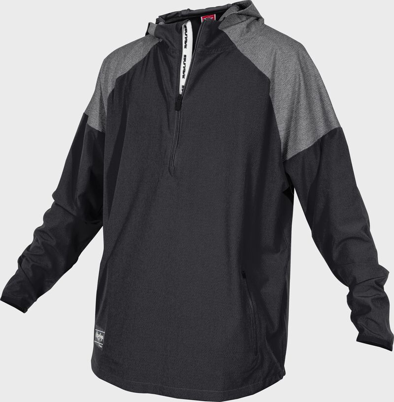 A black Rawlings ColorSync long sleeve jacket - SKU: CSLSJ-B