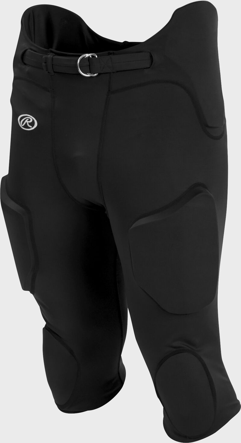 Front of Rawlings Black Adult Lightweight Football Pants - SKU #FPL