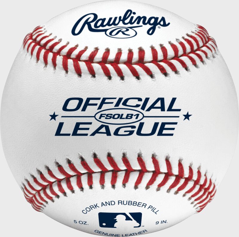 FSOLB1 Flat seam baseball with the Official League baseball