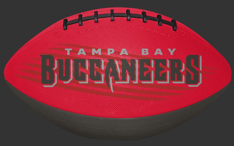 Red and Grey NFL Tampa Bay Buccaneers Downfield Youth Football With Team Name SKU #07731086121