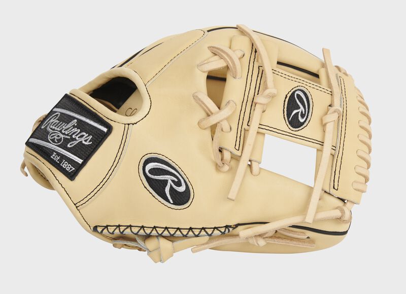 Thumb of an exclusive Pro Preferred Speed Shell infield glove with hand sewn welting and camel I-web - SKU: PROS204-2CSS