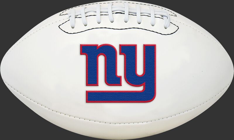 White NFL New York Giants Football With Team Logo SKU #06541078811