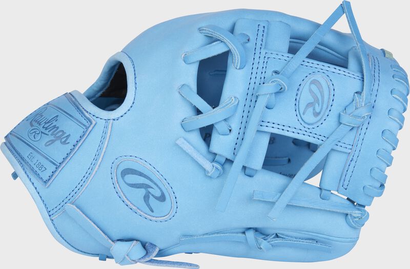 Thumb of a Columbia blue Heart of the Hide Columbia blue element glove with a Columbia blue I web - SKU: PRO204-2CB