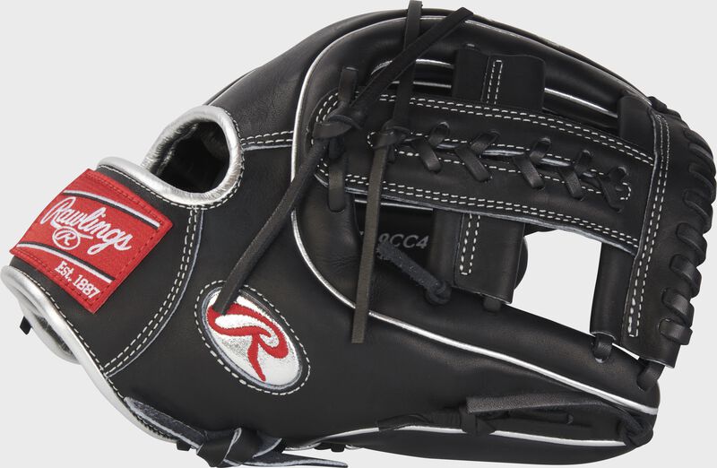Thumb of a black Gameday 57 Carlos Correa Heart of the Hide glove with a platinum Oval-R - SKU: PRO315-19CC4