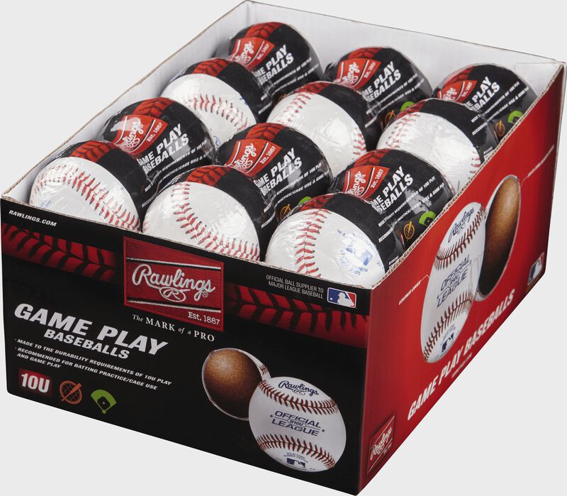 24 Pack Youth 10U Game Play Baseballs