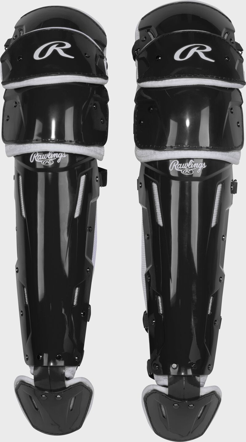 A set of black Mach Pro Series leg guards loading=