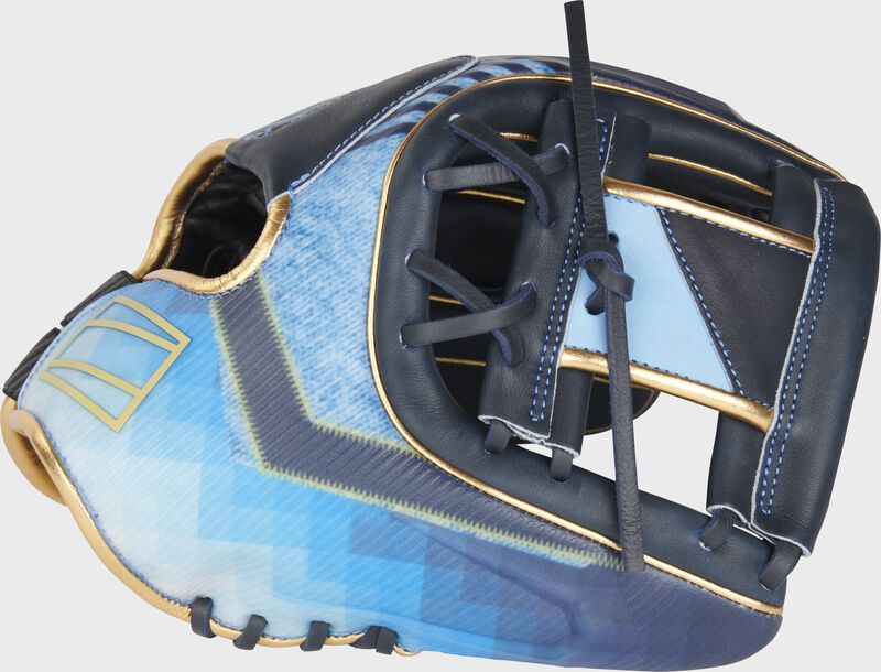 Thumb of a Columbia blue/navy REV1X 11.5" infield glove with a Columbia blue/navy I-web - SKU: REV204-2XNG