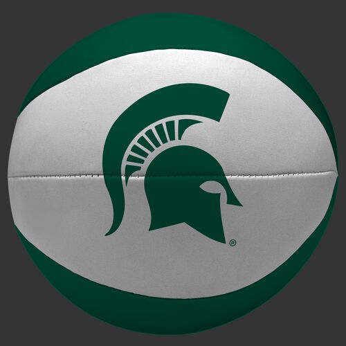 Rawlings White and Green NCAA Michigan State Spartans Softee Basketball With Team Logo SKU #04433038111