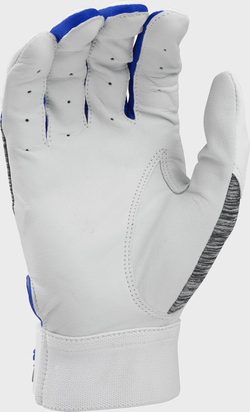 White palm of a 5150WGB-R Rawlings youth 5150 batting glove