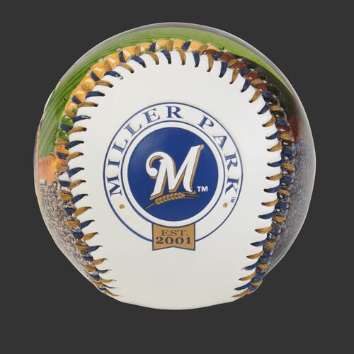 Milwaukee Brewers team logo on a MLB stadium baseball