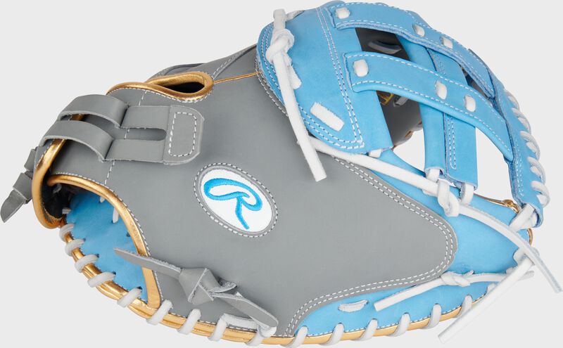 Liberty Advanced Color Series 34 in Catcher's Mitt, Gray/Columbia Blue, Right