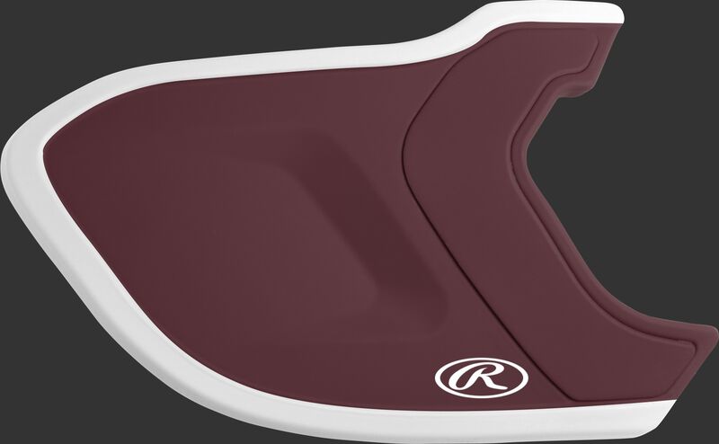 MEXT2R maroon/white Mach EXT Two-Tone batting helmet extension