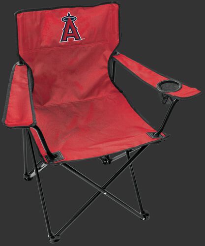 Front of Rawlings Red MLB Los Angeles Angels Gameday Elite Chair With Team Logo SKU #06110001111