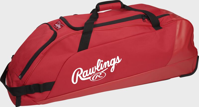 A scarlet Rawlings Workhorse wheeled equipment bag - SKU: WHWB23-S
