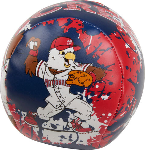 Rawlings Washington Nationals Quick Toss 4'' Softee Baseball With Team Mascot On Front In Team Colors SKU #01320031112