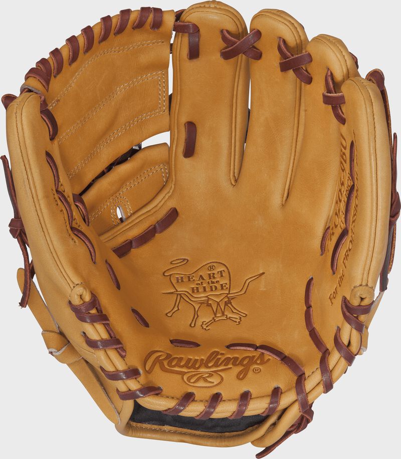 PRO205-9BUBLEMA blemished Rawlings infield/pitcher's glove with a butterscotch palm and tan laces