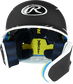 Front view of Rawlings Mach Carbon Batting Helmet - SKU: MAAR image number null