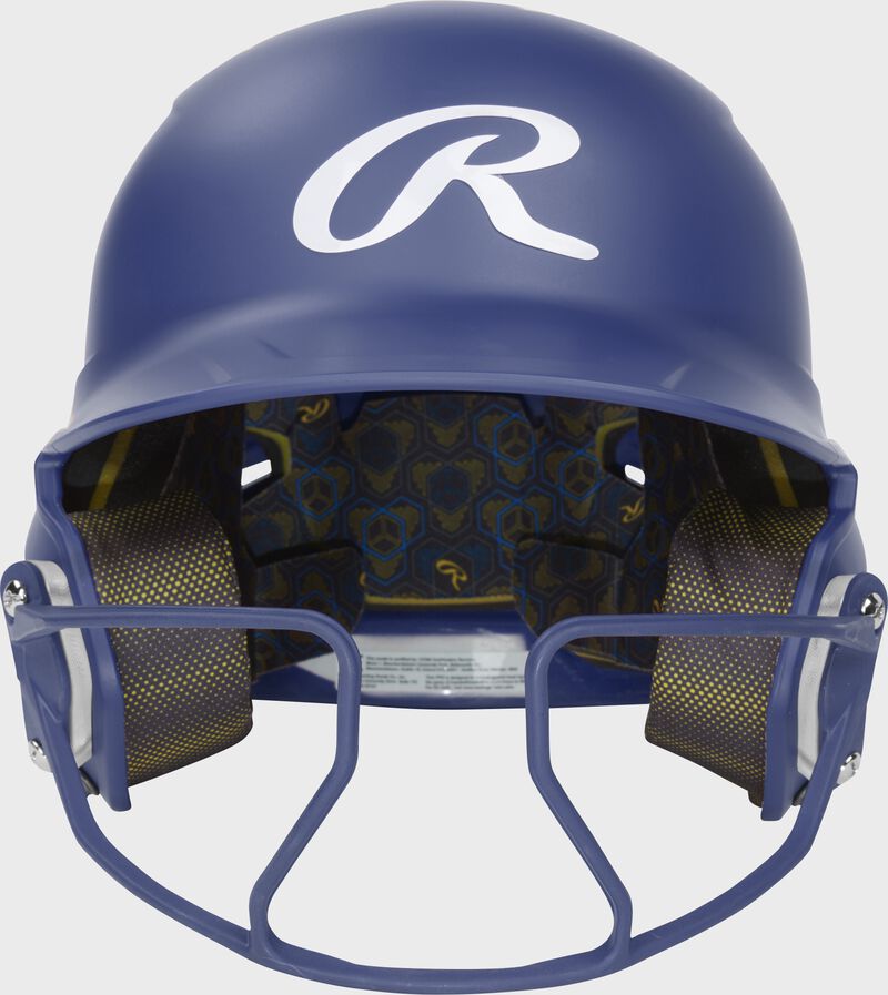Rawlings Mach Hi-Viz Fastpitch Batting Helmet, Royal, Senior