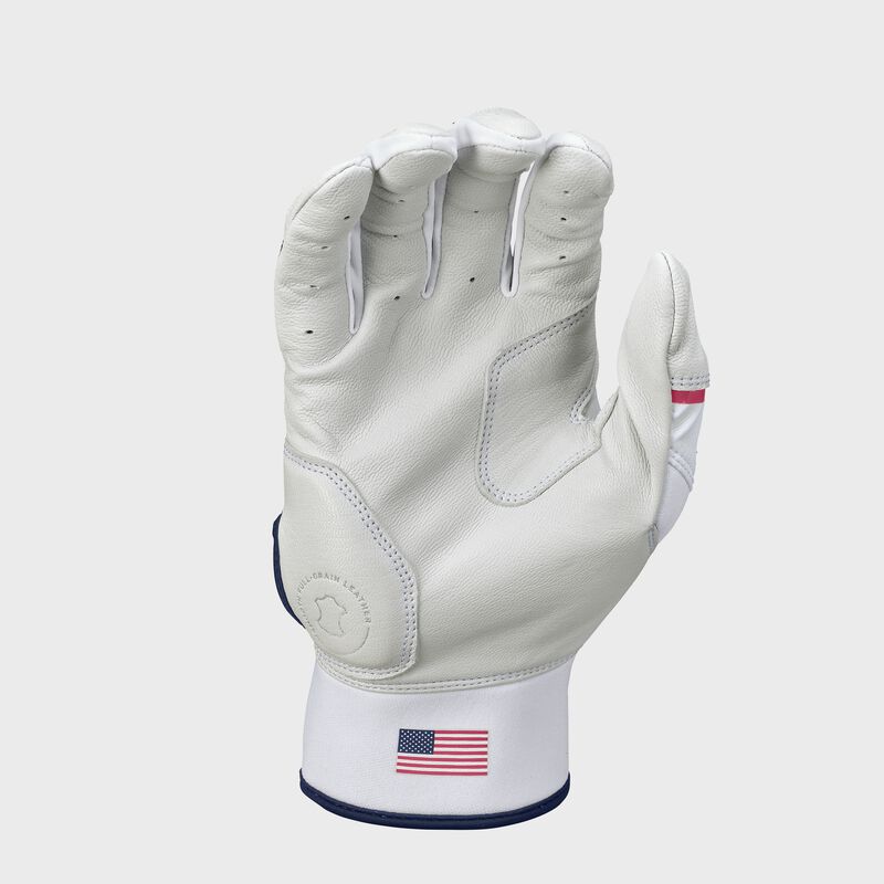 Palm of a USA Rawlings Workhorse Batting glove