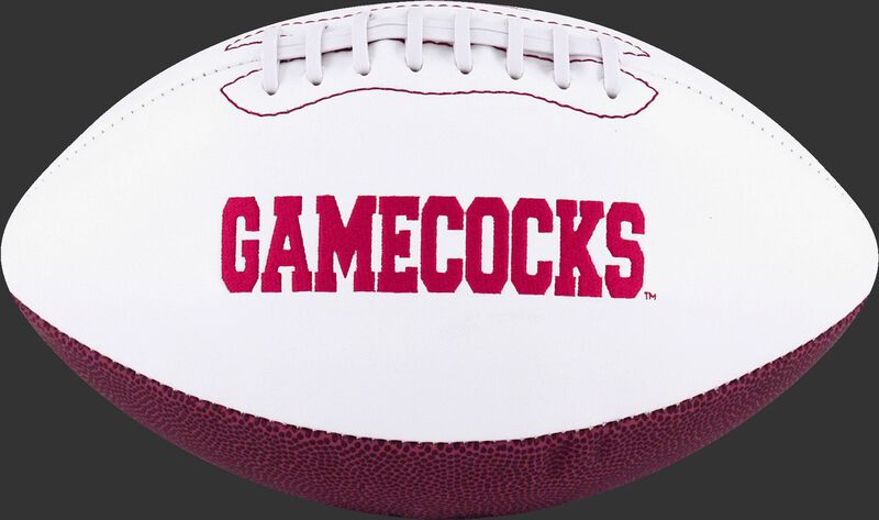 White NCAA South Carolina Gamecocks Football With Team Name SKU #05733098121
