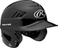 Right anlge of a black RCFTB Rawlings t-ball helmet with Coolflo vents image number null