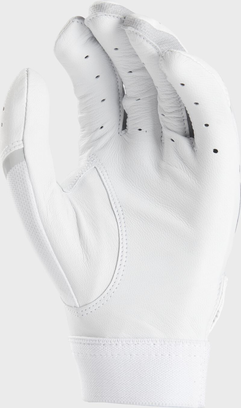 White palm of a Rawlings Storm fastpitch batting glove - SKU: FP2SBG