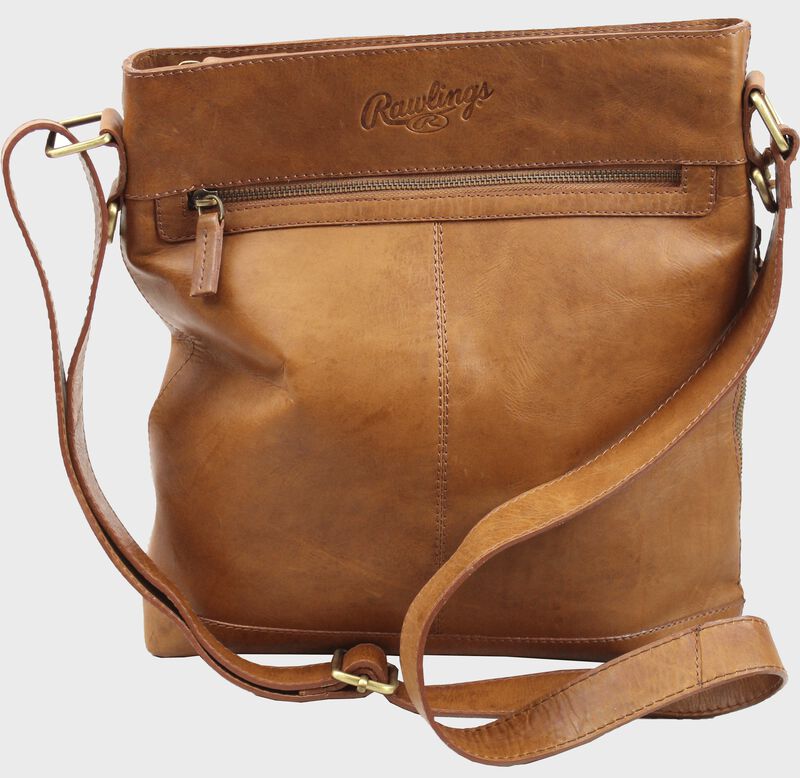 Women's Baseball Stitch Crossbody Bag, Tan