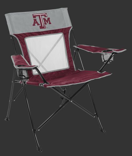 Front of Rawlings Maroon and Grey NCAA Texas A&M Aggies Game Changer Chair With Team Logo SKU #00643061111