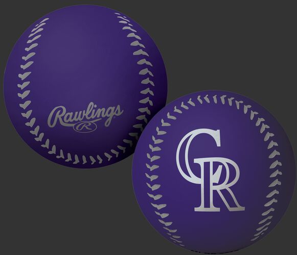 Rawlings Colorado Rockies Big Fly Rubber Bounce Ball With Team Logo on Front In Team Colors SKU #02870025112