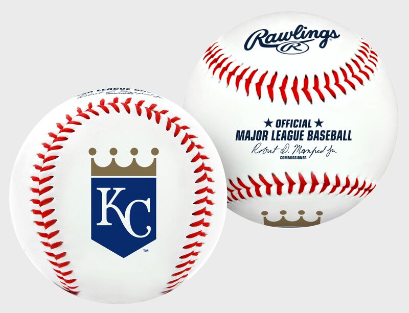 2 views of a MLB Kansas City Royals baseball loading=