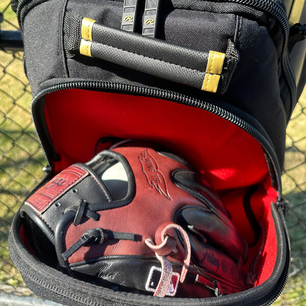Rawlings gold glove backpack top
