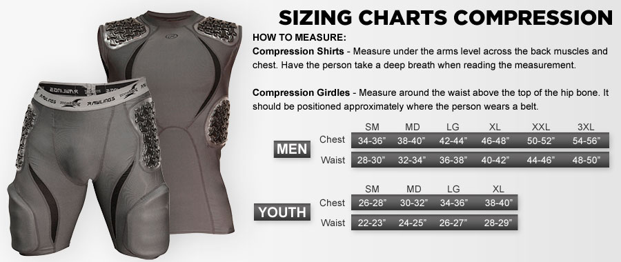 Under Armour Football Girdle Size Chart