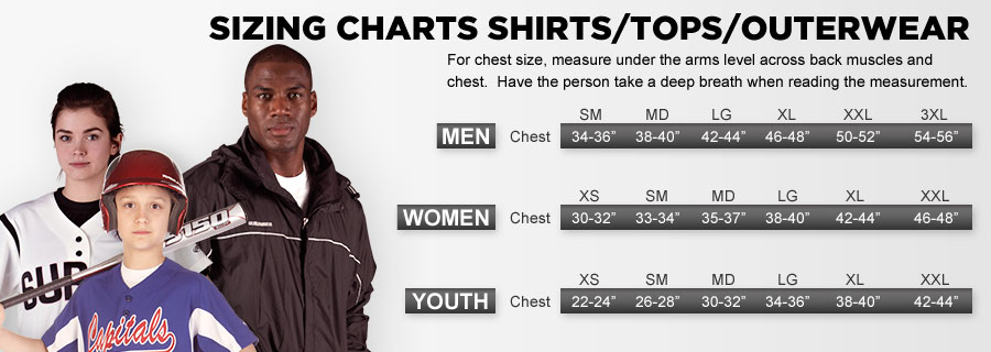 Youth Batting Helmet Size Chart