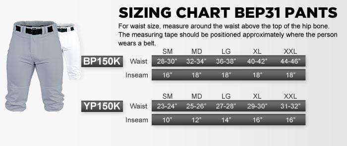 Nike Xl Pants Size Chart